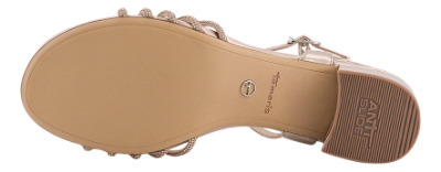 Tamaris Damesandal med hæl Gull 1-28248-44