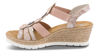Rieker Damesandal med hæl Rosa 619B2-31
