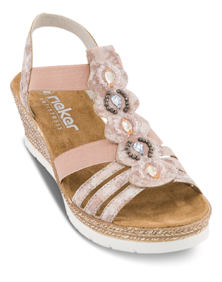 Rieker Damesandal med hæl Rosa 619B2-31