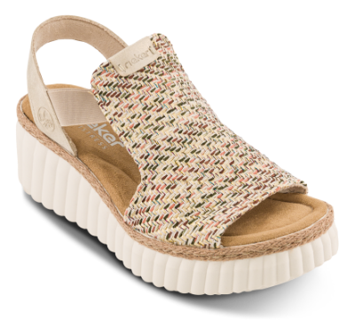 Rieker Platå-Sandal Beige 69172-60