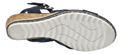 Marco Tozzi damesandal navy 2-2-28707-20