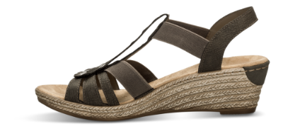 Rieker damesandal mørkegrå 62436-45