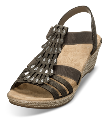 Rieker damesandal mørkegrå 62436-45