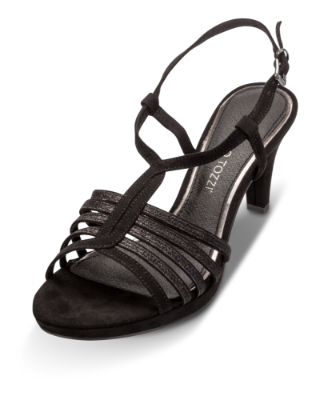 Marco Tozzi damesandal sort 2-2-28303-22