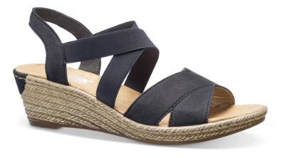 comfort sandal fra Ecco flot blå Skoringen