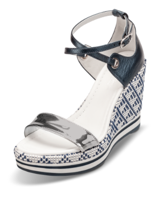 Nero Giardini damesandal navy/sølv P908330D