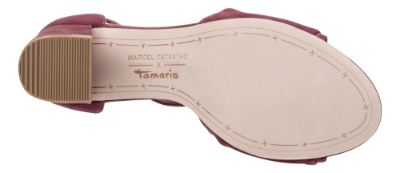 Tamaris damesandal burgunderrød1-1-28309-22
