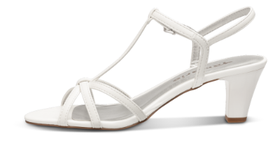 Tamaris damesandal hvit 1-1-28329-22