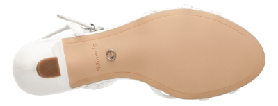 Tamaris damesandal hvit 1-1-28329-22