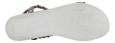 B&CO damesandal grå metallic