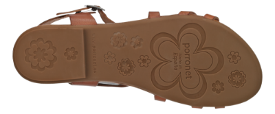 No name damesandal brun