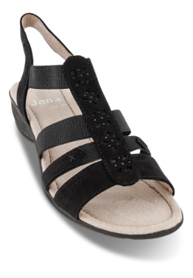 Jana Softline damesandal grå 8-8-28163-24