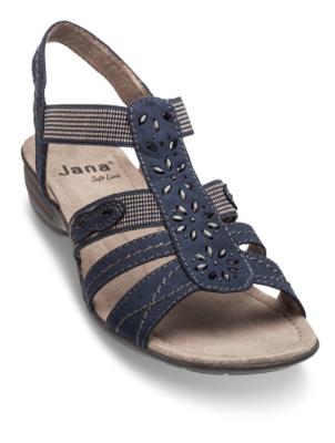 Jana Softline damesandal navy 8-8-28163-22