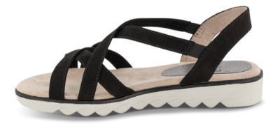 Jana Softline Damesandal Sort 8-8-28660-26