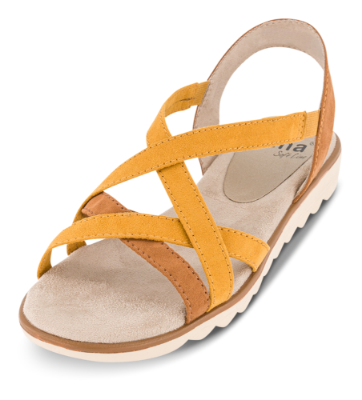 Jana Softline Damesandal Gul 8-8-28660-26