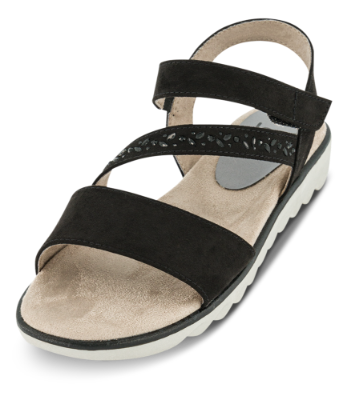 Jana Softline Damesandal Sort 8-8-28661-26