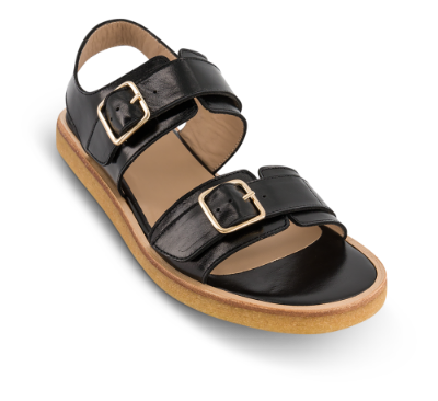 Angulus Damesandal Sort 5629-101