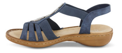 Rieker Damesandal Blå 60800-14