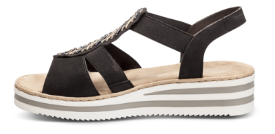 Rieker damesandal sort V02C1-00