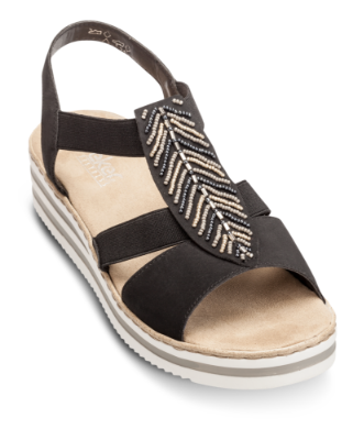 Rieker damesandal sort V02C1-00