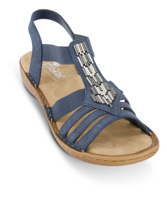 Rieker Damesandal Blå 60800-14