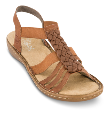 Rieker Damesandal Brun 60809-24