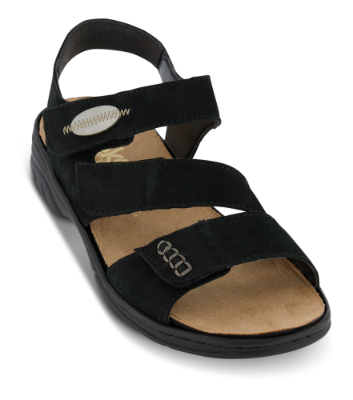 Rieker Damesandal Sort 64573-00