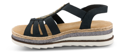 Rieker Damesandal Blå V79G8-14