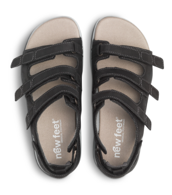 New Feet Damesandal Sort 171-41-310