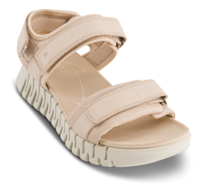 ECCO Damesandal Beige 21310301378 GRUUV SOL