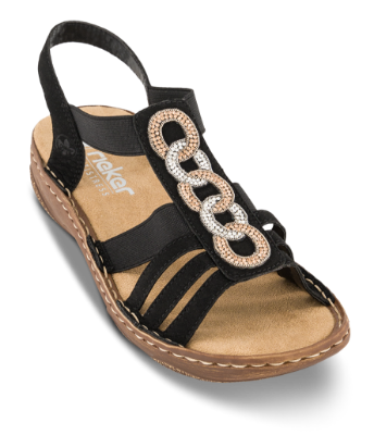 Rieker Sandal Svart V2870-00