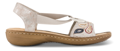 Rieker Sandal Sølv 608B4-90