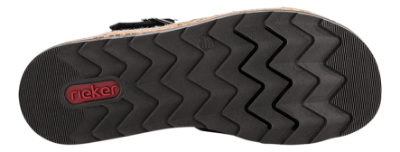 Rieker Sandal Svart V7904-00