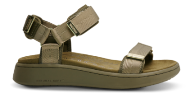 Woden Damesandal Oliven WL926