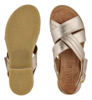 Green Comfort Damesandal Guld 422034Q34