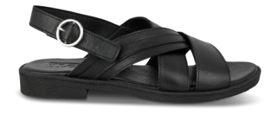 Green Comfort Damesandal Sort 422034Q37