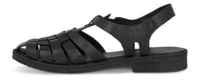 Green Comfort Damesandal Sort 422038Q37