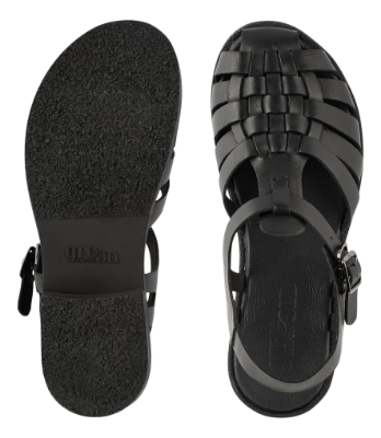 Green Comfort Damesandal Sort 422038Q37