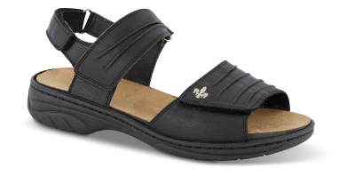 Rieker Damesandal Svart 64560-01