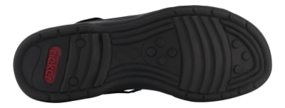 Rieker Damesandal Sort 64573-00
