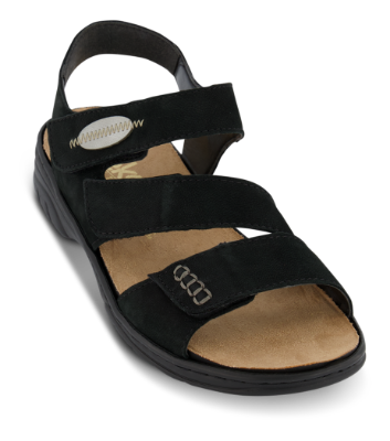 Rieker Damesandal Sort 64573-00