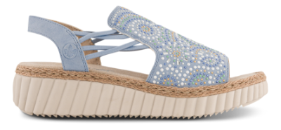 Rieker  Platå-Sandal Blå 69246-10