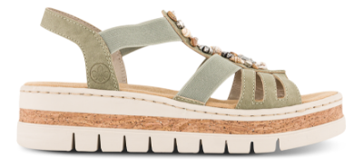 Rieker Platå-Sandal Grønn V4949-52