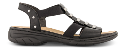 Rieker Damesandal Sort 64580-00