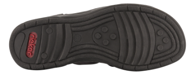 Rieker Damesandal Sort 64580-00