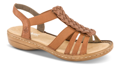 Rieker Damesandal Brun 60809-24