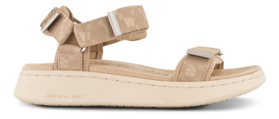 Woden Line Woven Sandal Beige WL690