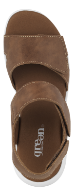 Green Comfort Leaf Lucy Sandal Cognac 422004Q30