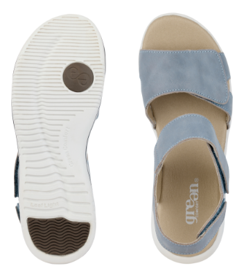 Green Comfort Leaf Lucy Sandal Blå 422004Q30