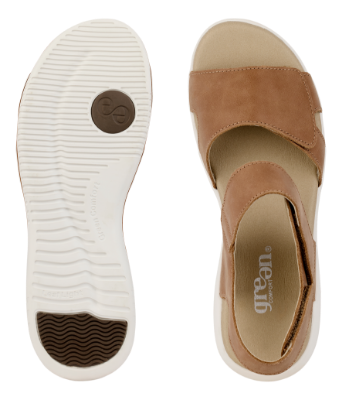Green Comfort Leaf Lucy Sandal Sand 422004Q30